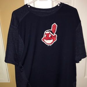 Blue Cleveland Indians T-shirt